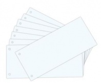 Trennstreifen 105x240mm weiß gelocht 100 Stück