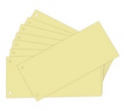 Trennstreifen 105x240mm gelb gelocht 100 Stück