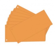 Trennstreifen 105x240mm orange gelocht 100 Stück