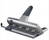 Mehrfachlocher Akto 30Blatt silber Anschlagschiene