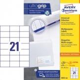 Etikett 3652-200 ultragrip 70x42,3mm weiß