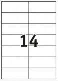 Etikett Standard 105x42,3mm weiß 1.400 St/Pg