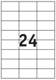 Etikett Standard 70x36mm weiß 2.400 St/Pg