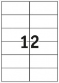 Etikett Standard 105x48mm weiß 1.200 St/Pg