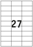 Etikett Standard 70x32mm weiß 2.700 St/Pg