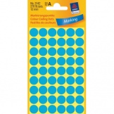 Etikett Punkt 12mm blau 270St/Pg blau