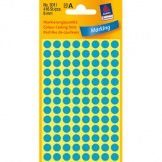 Etikett Punkt 8mm blau 416St/Pg