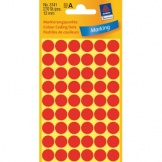 Etikett Punkt 12mm rot 270St/Pg rot 270St/Pg