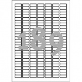 Etikett 25,4 x 10 mm weiß ablösbar 4.725 Etik./Pg.