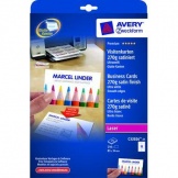 Visitenkarte 85x54mm/A4 270g ultraweiß satiniert