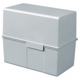 Karteibox A6q/300Karten grau PP