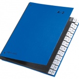 Pultordner A4 A-Z 24Fächer blau