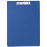 Klemmbrett A4 hoch Folienüberzug  blau