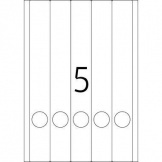 Rückenschild SuperPrint 297x38mm lang/schmal 125St