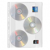 CD/DVD-Hülle 3CDs A4 transparent 10St/Pg