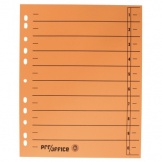 Trennblatt A4 durchgefärbt orange RC, 100 Stück