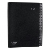 Pultordner A4 schwarz 1-31 32 Fächer Hartpappe