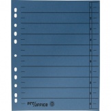 Trennblatt A4 durchgefärbt blau RC, 100 Stück