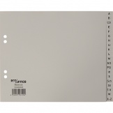 Register ½A4 grau A-Z 20tlg PP-Folie