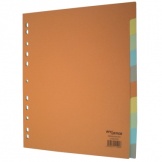 Register A4 5farbig blanko 10tlg Karton