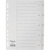 Register A4 weiß 1-5 5tlg PP-Folie