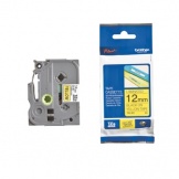 Schriftband TZ631 12mm schw auf  gelb