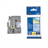 Schriftband TZ531 12mm schwarz auf blau