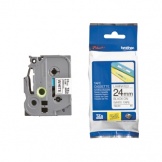 Schriftband TZ251 24mm schwarz auf weiß