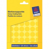 Etikett Punkt 18mm gelb 1.056St/Pg