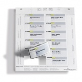 Einsteckschild 40 x 75 mm weiß