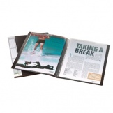 Sichtbuch Duralook A4/9mm schwarz 10Sichthüllen