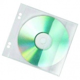CD/DVD-Hülle 1CD PP transp. Abheftbar 10 Stck/Pg