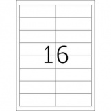 Etikett 96,5x33,8 mm weiß Rand 3.200 Etik./Pg.