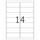 Etikett 99,1 x 38,1 mm Rand 1.400 Etik./Pg.