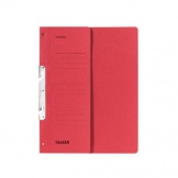 Schlitzhefter A4 rot ½Deckel kfm.Heft. Karton