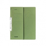 Schlitzhefter A4 grün ½Deckel kfm.Heft. Karton