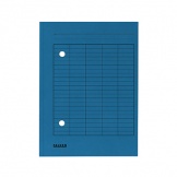 Umlaufmappe A4 blau 250g Karton Gitterdruck