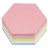 Moderationskarte Wabe 19x16,5cm 120g sort. VE500 