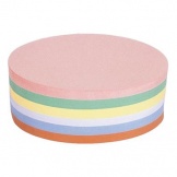 Moderationskarte oval 19x11cm sortiert 120g 500 St