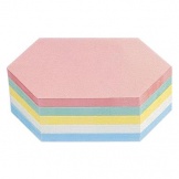 Moderationskarte Rhombus 20x9,5cm sortiert 120g 50