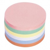 Moderationskarte rund Ø 14cm sortiert 120g 500 St.