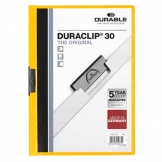 Klemmmappe Duraclip 30 A4 3mm für 30 Blatt gelb