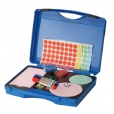 Moderationsbox 34x27,5x8,5cm 1440teilig blau