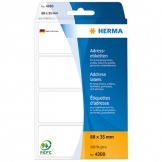 Adressetikett 88 x 35 mm weiß leporello 250 St/Pg