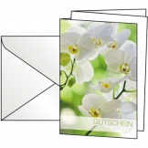 Gutscheinkarte Orchid 115x170mm 220g inkl.