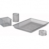 Schreibtischset 4-teilig (Köcher/Briefablage/