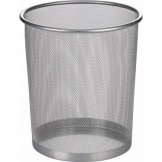 Papierkorb 12,3l Metall silber