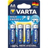 Batterie Mignon LR6 AA 1,5V Alkal.HighEnergy4St/Pg
