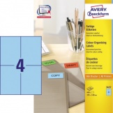 Etikett Standard 105x148mm blau