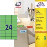 Etikett Standard 70x37mm grün 2.400 St/Pg